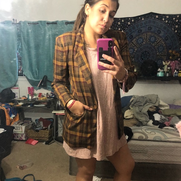 Vintage Jackets & Blazers - Vintage plaid blazer size 10